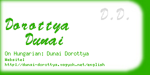 dorottya dunai business card